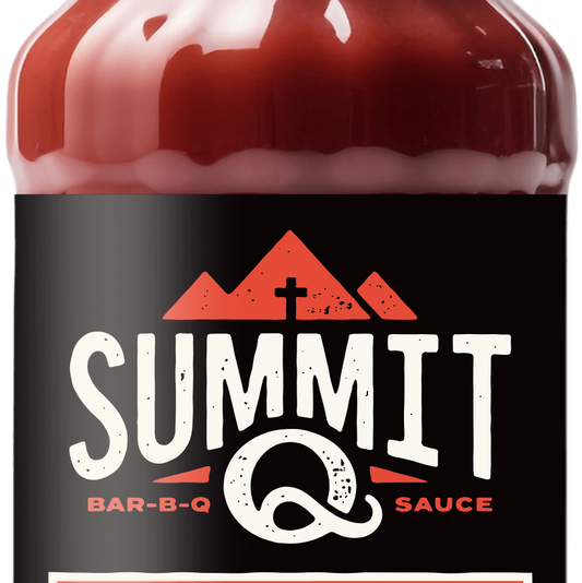Summit Q Heat sauce bottle with label